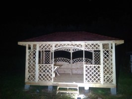 Беседка садовая деревянная 0168